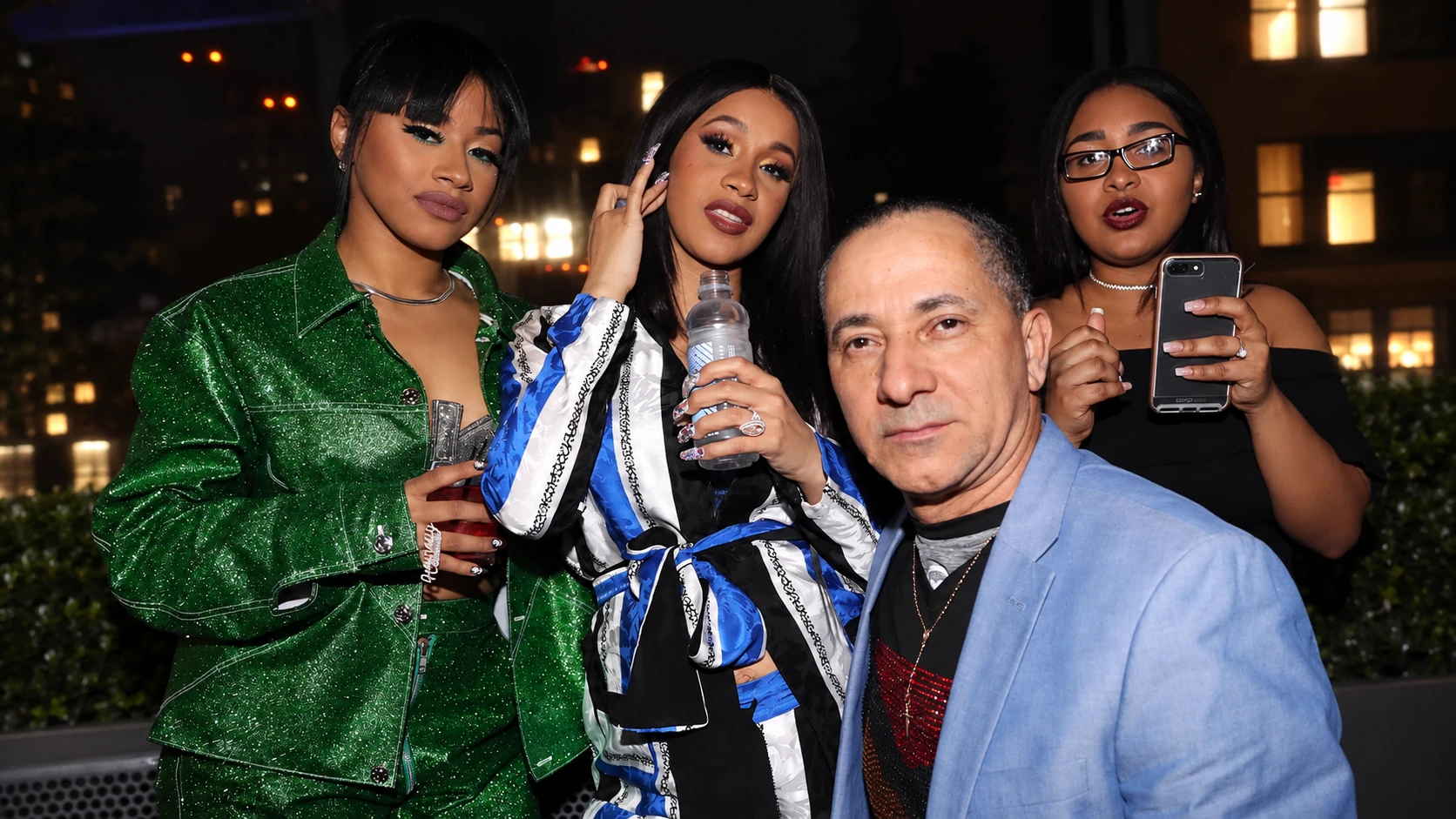 Carlos, Clara, Cardi B and Hennessy Carolina - carlos alman